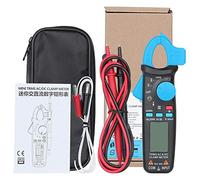 Multimètre à pince numérique 6000 points True RMS, plage automatique de tension AC DC, résistance de courant, testeur de température pour le dépannage électrique domestique