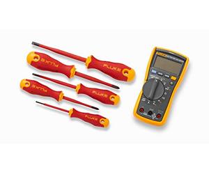 Multimètre d´électricien Fluke 117 + ISLS3 + ISLS5 + IPHS2 + IPHS1 + ISLS8