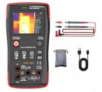 Multimètre de caméra thermique infrarouge 2 en 1, thermographie 32 x 32, | 20 à 550°C, True pour multimètre numérique rms pour électriciens, test de circuit et industrie