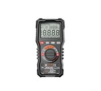 Multimètre Digital Acier Testeur Tension Courant Multimètre Digital | Auto range, 6000 counts, True pour rms, NCV detection, LCD display, black steel body(Project 10000)