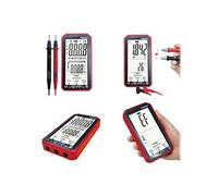 Multimètre digital avec affichage LCD plein écran. Intensité et tension AC DC, Résistance, Capacité, Diodes, Température, détection courant etc..