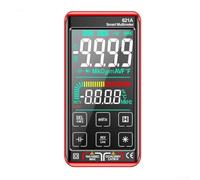 Multimètre Digital Écran LCD Retroéclairé NCV Live Wire(red) | pour Écran tactile intelligent, pour affichage couleur inversé, recharge USB directe, lithium 600mAh intégrée