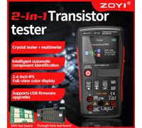 Multimètre et testeur de transistors ZOYI ZT-XT1 2-en-1 haute précision True RMS, test de tension, de résistance, de diode, de capacité et de continuité ZT-XT1