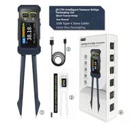 Multimètre LCR Bridge, modèle JD-1795, pour test d'inductance de capacité SMD, 0 Ω à 2 MΩ, 0 à 20 mF, rechargeable de type C, noir