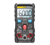 Multimètre Multimètre analogique numérique V05B, Bluetooth, 6000 points, True RMS, capacité de tension de courant AC/DC, testeur automobile(V05B Black)