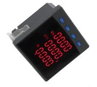 Multimètre numérique 3 phases RS-485 pour modbus, affichage LED 72 x 72 mm