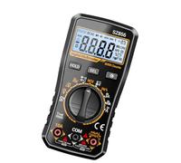 Multimètre numérique 6000 comptes avec testeur NCV, noir | Mesure du cycle de service de fréquence de capacité, télémétrie automatique, fonction de conservation des données pour les