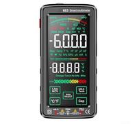 Multimètre numérique 683 avec 6000 comptes, écran tactile VA, charge USB, détection de tension NCV, plage automatique, lampe de poche, câbles de test en silicone pour électriciens et installations