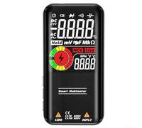 Multimètre numérique, 9 999 points, testeur de tension AC/DC avec détection NCV, grand écran LCD couleur, batterie rechargeable pour électriciens (noir)