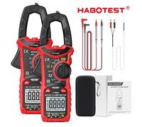Multimètre numérique à pince HABOTEST HT206 - Ampèremètre, Voltmètre, Ohmmètre, Capacimètre, Test de continuité, NCV, Test de diode, Mesure True RMS HT206D AC DC