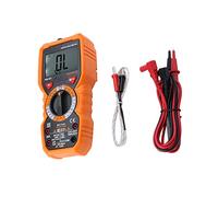 Multimètre numérique, PEAKMETER PM18C 6000 comptes Intelligent Multimètre numérique de poche Testeur de température Tension Résistance Tension True RMS NCV Tester Affichage de rétroéclairage