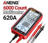 Multimètre numérique ANENG 620A, 6000 comptes, testeur de tension AC/DC, courant, résistance, capacité, température, détecteur de fil sous tension NCV 620A black
