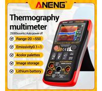 Multimètre numérique ANENG AR01, 25000 points, écran TFT, recharge USB, test de circuit, voltmètre, ampèremètre, résistance, diode, lampe de poche, courant alternatif et continu AR01