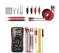 Multimètre numérique automatique True RMS NCV, précision 9999 points ± 0,5 %, double protection fusible, pour mesures AC/DC, orange (B)