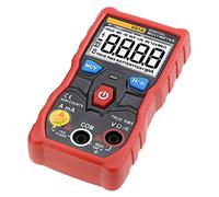 Multimètre Numérique avancé True RMS V01A pour la Détection Automatique de la Plage, les Tests de Tension AC/DC, de Courant et de Résistance (rouge)