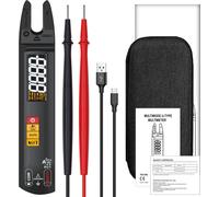 multimètre numérique de poche 3en1 Pince ampèremétrique Stylo de test électrique Affichage couleur LCD Multimètre de poche 6000 True RMS Counts Testeur professionnel de tension, de capacité, de résist