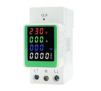 Multimètre numérique écran couleur WattKWh Puissance VoltAmp mètre ACDin Consommation WattmeterMonitor