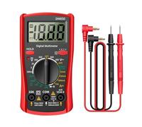 Multimètre numérique électrique professionnel automatique DM850, 1999 points, testeur de tension AC/DC, courant Ohm, ammètre, outils de détection Mesure Précise(DM850 red)