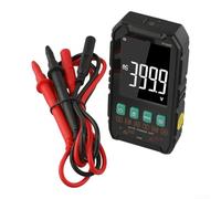 Multimètre numérique FY106B avec écran LCD VA, plage de mesure automatique/manuelle, 600 V/4 A AC/DC, True RMS, test de niveau NCV, conservation des données, rétroéclairage, lampe de poche pour