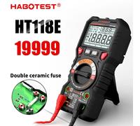Multimètre numérique HABOTEST HT118E 20000 points True RMS NCV Hz Testeur de transistors Voltmètre Compteur de capacité HT118E