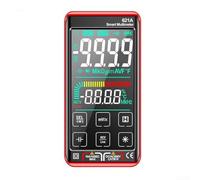 Multimètre numérique intelligent 621A avec chargement USB et écran tactile convivial pour des mesures précises (rouge)