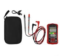 Multimètre numérique intelligent automatique avec USB rechargeable 6000 points TRMS, tension AC/DC, résistance, capacité, fréquence, température