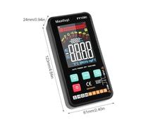 Multimètre numérique Intelligent Compact Intelligent Testeur Électrique AC DC Tension Résistance Fréquence Continuité Live Wire Vérification NCV Diode Capacité pour Professionnels (FY129C)