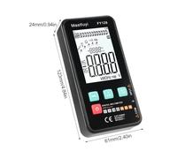 Multimètre numérique Intelligent Compact Intelligent Testeur Électrique AC DC Tension Résistance Fréquence Continuité Live Wire Vérification NCV Diode Capacité pour Professionnels (FY128)