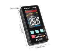Multimètre numérique Intelligent Compact Intelligent Testeur Électrique AC DC Tension Résistance Fréquence Continuité Live Wire Vérification NCV Diode Capacité pour Professionnels (FY128C)