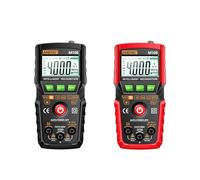 Multimètre numérique intelligent M108, plage automatique, 4000 points, compteur universel NCV, testeur multifonctionnel portatif, voltmètre, ampèremètre avec lampe de poche (Noir)