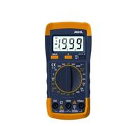 Multimètre numérique LCD A830L avec fonction de test de tension AC/DC, de diodes, de fréquence et de courant. Affichage lumineux et avertisseur sonore.(Blue)