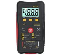 Multimètre Numérique Multifonction, Noir Portable Légère, Valeur RMS Réelle - Sécurité CAT III 600V, Détecteur de Tension Sans Contact, Usage Professionnel