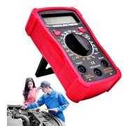 Multimètre numérique | Multimètre avec écran LCD | Ampèremètre portable - pour courant, ampères, résistance, diodes, continuité, cycle de travail, capacité température domestique