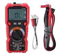 Multimètre numérique portable HT118A - Testeur de tension et de courant AC DC pour capacité de résistance, fréquence et température - Écran LCD rétroéclairé et lampe de poche