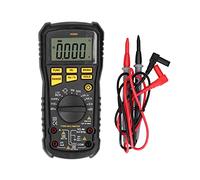 Multimètre Numérique Portable Multifonction Noir, Mesure de Température, Affichage LCD Rétroéclairé - Auto Extinction, Détection Sans Contact, Usage Électrique Professionnel