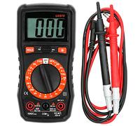 Multimètre Numérique Portable, Testeur AC/DC avec Écran LCD, Mesure de Tension, Courant et Résistance - Large Gamme de Mesures, Protection Contre Surcharges, Compact et Facile