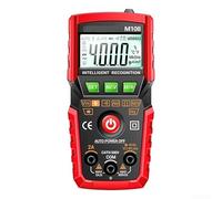 Multimètre numérique pour un diagnostic précis des installations électriques avec plage automatique et technologie de détection de tension sans contact (rouge)