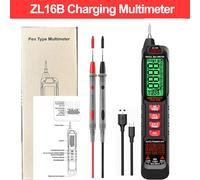 Multimètre numérique Rechargeable ZL16B,True RMS,testeur multifonction de haute précision NCV AC/DC,résistance au courant de tension,outil Ohm - Type ZL16B