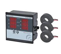 Multimètre numérique SEM-XXD avec 3 transformateurs de courant (TC) triphasés : voltmètre, ampèremètre, fréquence et affichage de phase. 250D (10-250 A) et 60D (1-63 A). 1 pièce.(60D(1-63A))