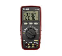 Multimètre numérique Testboy 318 pour systèmes photovoltaïques (mesures : tension continue jusqu'à 1 500 V, tension alternative jusqu'à 1 000 V, courant jusqu'à 2 A AC/DC)