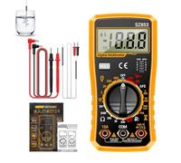 Multimètre Numérique Testeur | Instruments de mesure automobile rapides et précis avec 1999 comptes | Multimètre Numérique à Débit Automatique - pour Électrique Ménage Électriciens Industriel Commerc