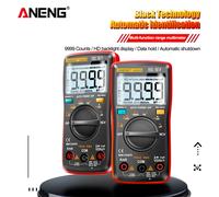 Multimètre numérique Transistor ANENG AN8009 testeurs condensateur True-RMS testeur automobile compteur de capacité électrique Diode de température AN8009 Red