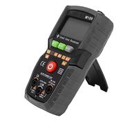 Multimètre Numérique, Transmission Vocale Anglaise Multifonctions, Affichage rétroéclairé Portable, DC, AC, Voltmètre, Ampèremètre, Automatique avec Broche de Test pour la Maintenance (Le noir)