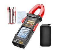 Multimètre Pince - Multimètre 4000 Points avec Pince Ampèremétrique,Détecteur Numérique Automatique Portable avec Rétroéclairage LCD pour Tension Disjoncteur Circuit Câble Condensateur - Disjoncteur A