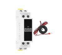 Multimètre sur Rail Din 18mm, voltmètre monophasé, ampèremètre, compteur de fréquence, détecteur à affichage numérique 80-500vac(1Phase Ammeter)