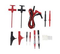 Multimètre Test Leads Kit Banana Plug Câble de Multimètre, PVC + PA, Brass Tips, Incisive Probe - Mesure Rapide et Stable, Large Application Industrielle et Automobile
