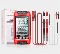 Multimètre, testeur de tension numérique, TRMS 9999 compteur voltmètre mesure courant AC/DC courant, tension, NCV, résistance, continuité, capacité, diodes, classement automatique ohm, amplificateur