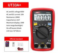 Multimètre UNI-T professionnel UT890C UT890D + UT89X UT89XD UT89XE UT60S UT60BT UT61B + UT61D + UT61E Plus multimètre - UT33A plus