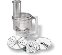 Multimixeur - BOSCH - Pour Kitchen machine MUM5 - Couteau universel, râpe et disque double tranchant - Blanc transparent