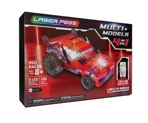 Multimodel Lp - Multimodel - Véhicule Rouge - 4 En 1 - 185 Pcs